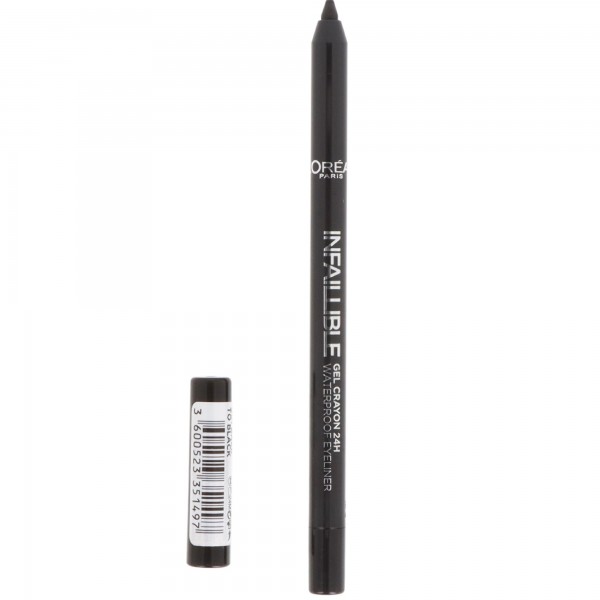 L'Oreal Infallible Gel Crayon 24h Waterproof Eyeliner Back To Black 001