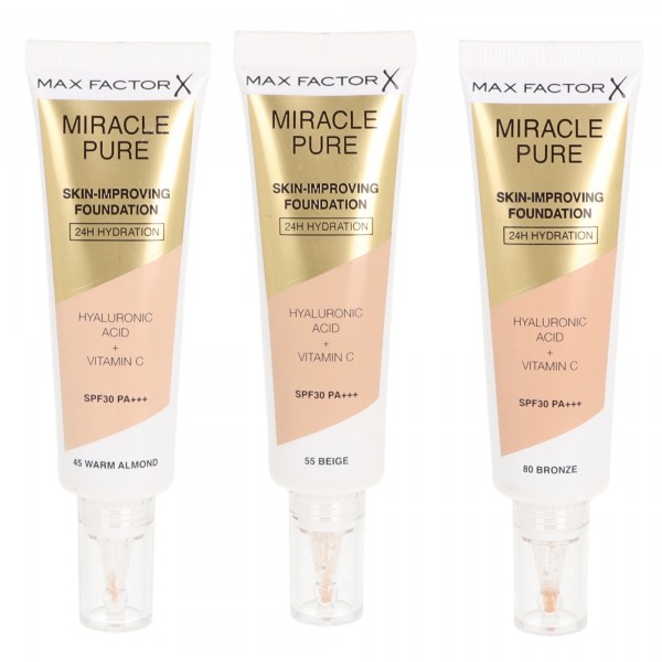 MAX FACTOR Miracle Pure Skin Improving Foundation 30ml (various Shades)